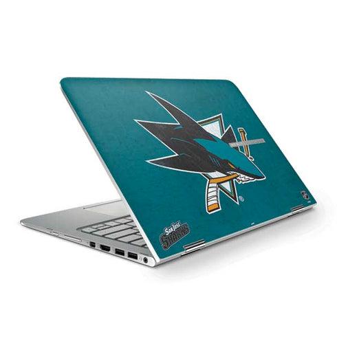 NHL San Jose Sharks Distressed HP Spectre Skin