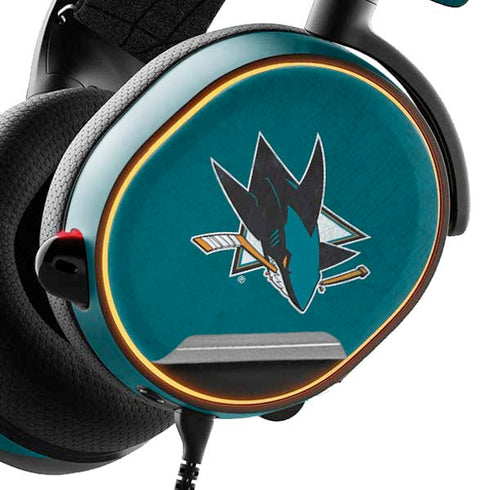 NHL San Jose Sharks Distressed SteelSeries Arctis 5 Skin