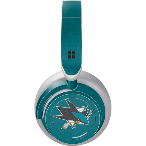 NHL San Jose Sharks Distressed Surface Headphones Skin