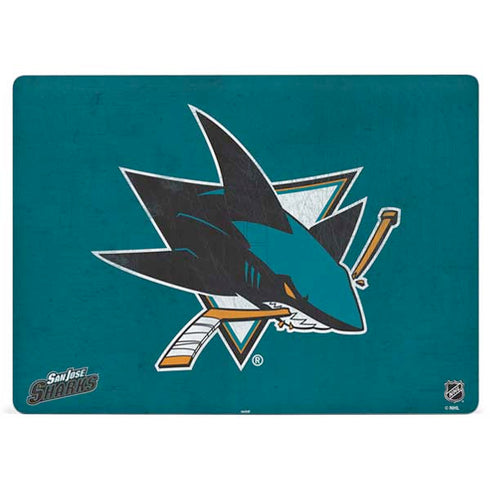 NHL San Jose Sharks Distressed Surface Laptop 2 Skin