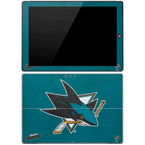 NHL San Jose Sharks Distressed Surface Pro 3 Skin