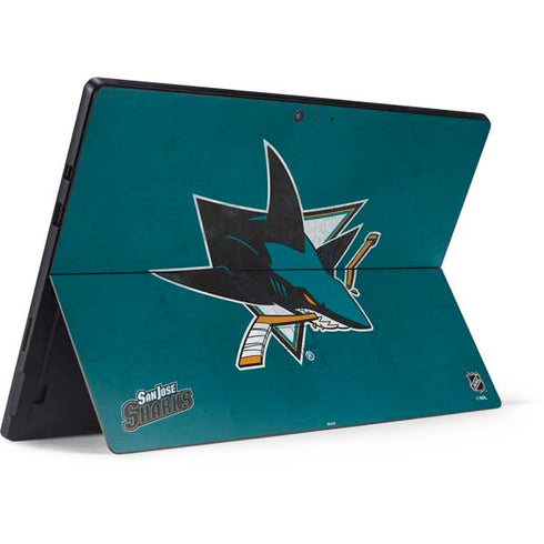 NHL San Jose Sharks Distressed Surface Pro 6 Skin