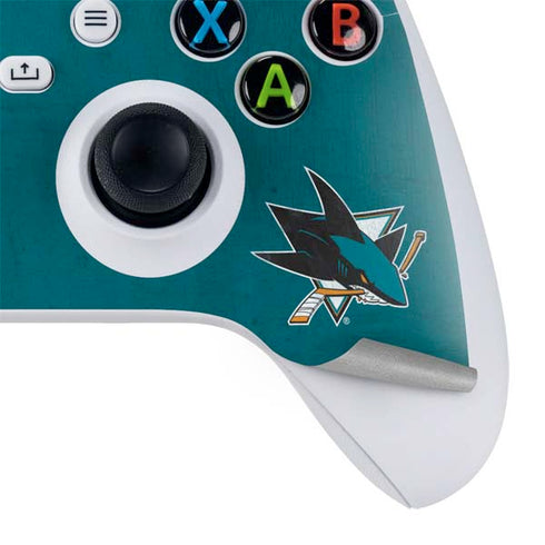 NHL San Jose Sharks Distressed Xbox Series S Skins