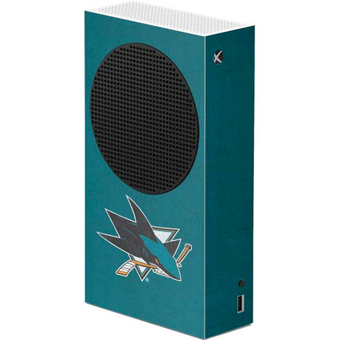 NHL San Jose Sharks Distressed Xbox Series S Console Skin