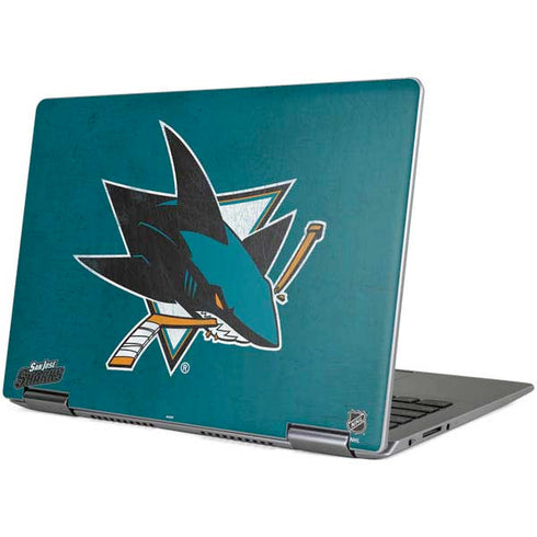 NHL San Jose Sharks Distressed Yoga 710 14in Skin