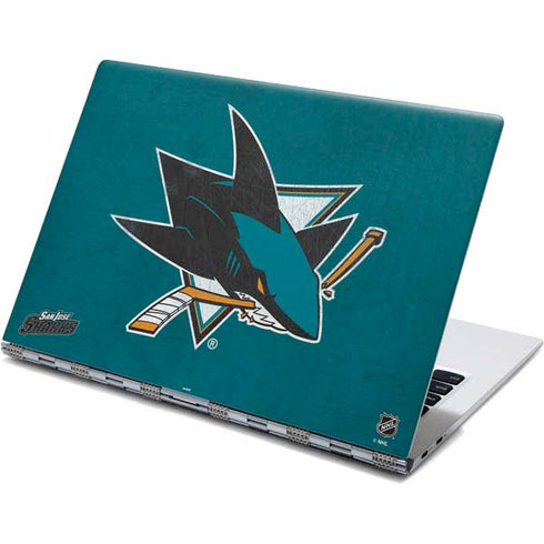 NHL San Jose Sharks Distressed Yoga 910 2-in-1 14in Touch-Screen Skin