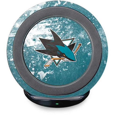 NHL San Jose Sharks Frozen Fast Charge Wireless Charging Stand Skin