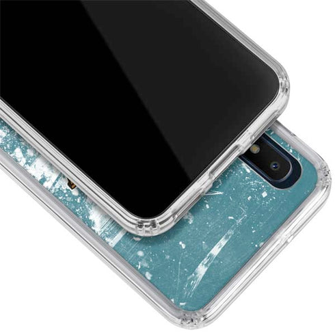 NHL San Jose Sharks Frozen Galaxy A10e Clear Case