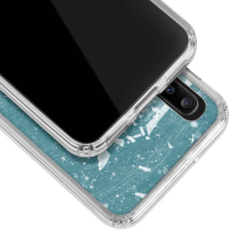NHL San Jose Sharks Frozen Galaxy A20 Clear Case