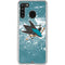 NHL San Jose Sharks Frozen Galaxy A21 Clear Case