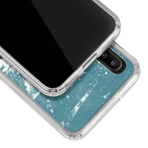 NHL San Jose Sharks Frozen Galaxy A30 Clear Case