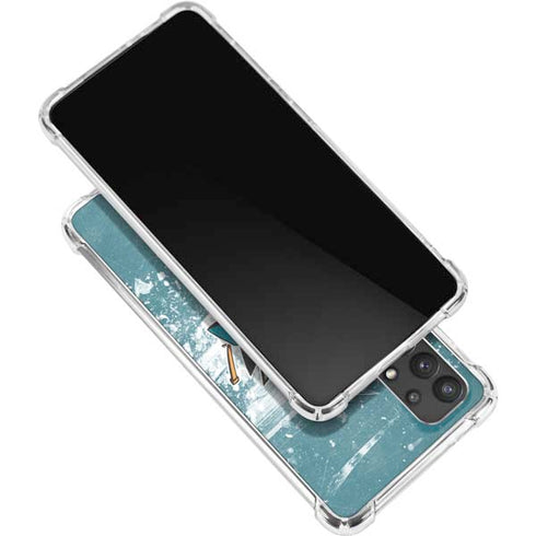 NHL San Jose Sharks Frozen Galaxy A32 5G Clear Case