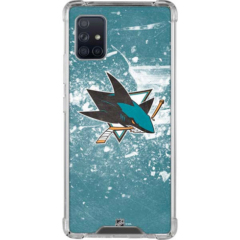NHL San Jose Sharks Frozen Galaxy A51 5G Clear Case