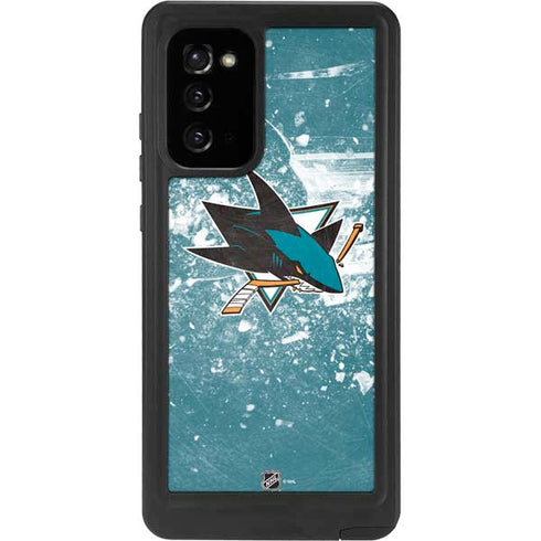 NHL San Jose Sharks Frozen Galaxy Note20 5G Waterproof Case