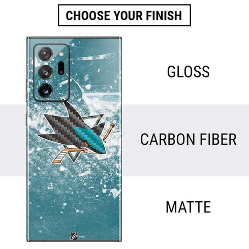 NHL San Jose Sharks Frozen Galaxy Note20 Ultra 5G Skin