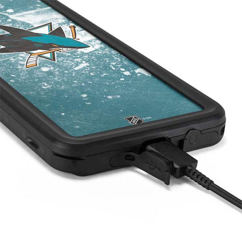 NHL San Jose Sharks Frozen Galaxy S20 Plus Waterproof Case