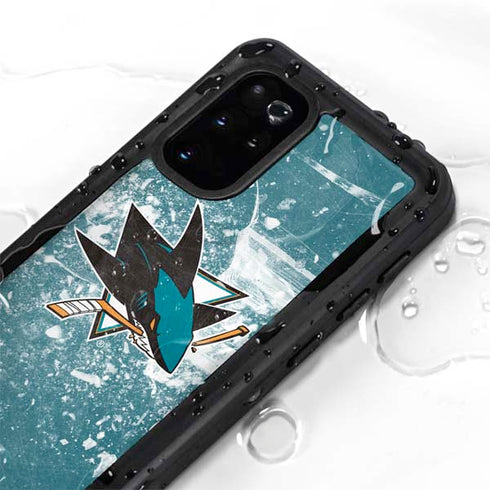 NHL San Jose Sharks Frozen Galaxy S20 Plus Waterproof Case