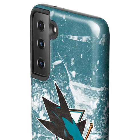 NHL San Jose Sharks Frozen Galaxy S21 FE Pro Case