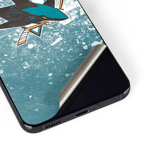 NHL San Jose Sharks Frozen Galaxy S22 Skin
