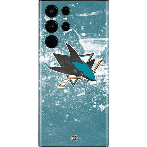 NHL San Jose Sharks Frozen Galaxy S22 Ultra Skin