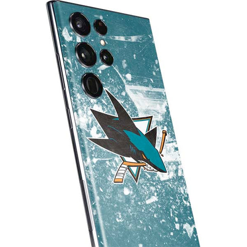 NHL San Jose Sharks Frozen Galaxy S22 Ultra Skin