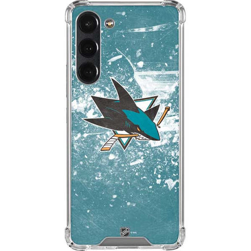 NHL San Jose Sharks Frozen Galaxy S23 Plus Clear Case