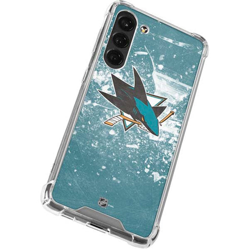 NHL San Jose Sharks Frozen Galaxy S23 Plus Clear Case
