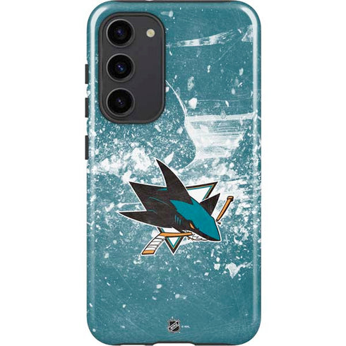 NHL San Jose Sharks Frozen Galaxy S23 Plus Pro Case
