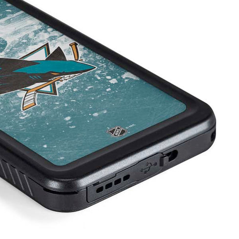 NHL San Jose Sharks Frozen Galaxy S23 Plus Waterproof Case