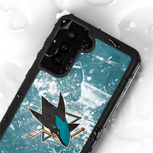 NHL San Jose Sharks Frozen Galaxy S23 Plus Waterproof Case