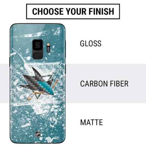 NHL San Jose Sharks Frozen Galaxy S9 Skin