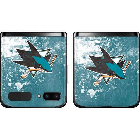 NHL San Jose Sharks Frozen Galaxy Z Flip Skin