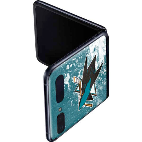 NHL San Jose Sharks Frozen Galaxy Z Flip Skin
