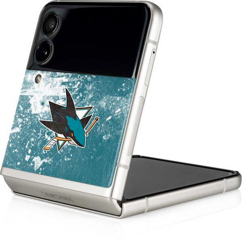 NHL San Jose Sharks Frozen Galaxy Z Flip4 5G Skin