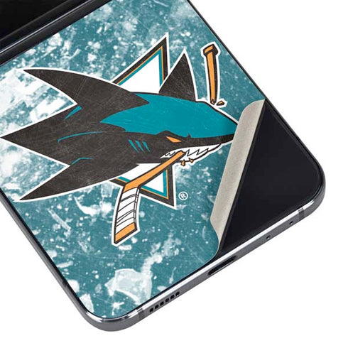 NHL San Jose Sharks Frozen Galaxy Z Flip5 5G Skin