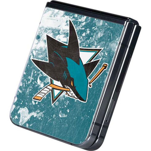 NHL San Jose Sharks Frozen Galaxy Z Flip5 5G Skin