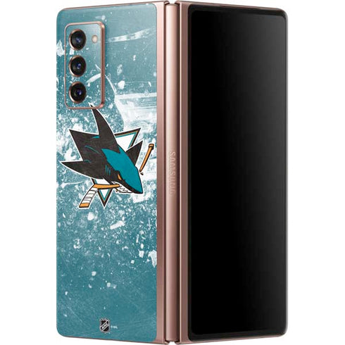 NHL San Jose Sharks Frozen Galaxy Z Fold2 5G Skin