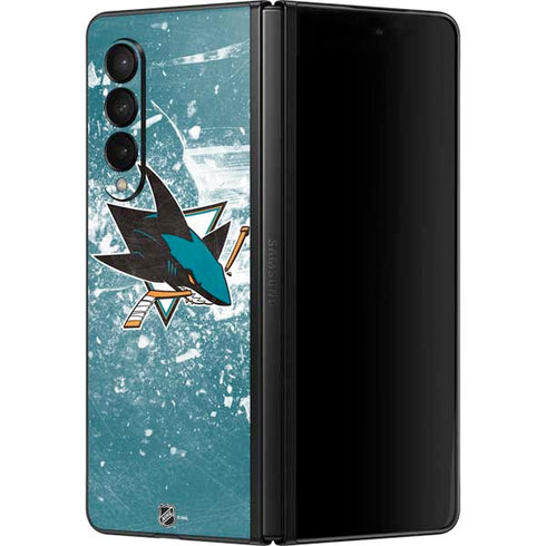 NHL San Jose Sharks Frozen Galaxy Z Fold3 5G Skin