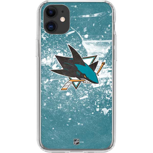 NHL San Jose Sharks Frozen iPhone 11 Clear Case