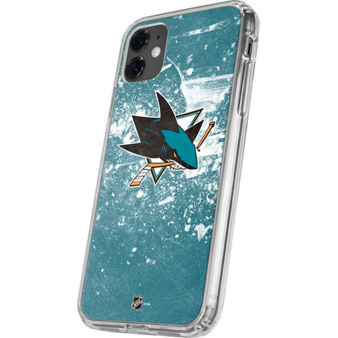 NHL San Jose Sharks Frozen iPhone 11 Clear Case