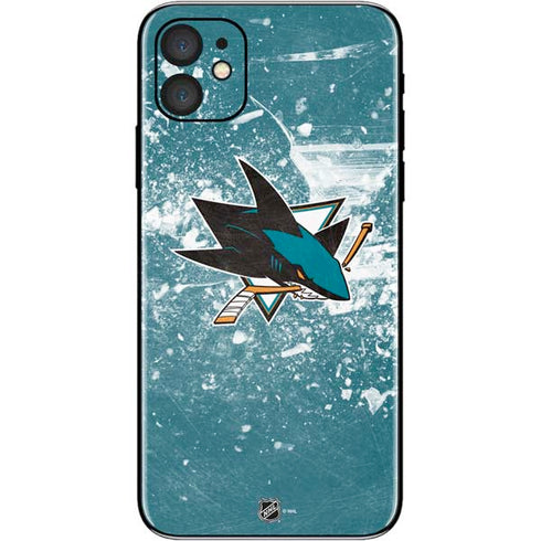 NHL San Jose Sharks Frozen iPhone 11 Skin