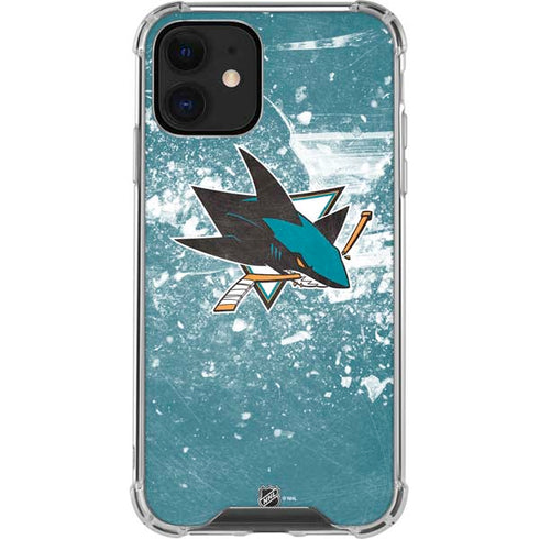 NHL San Jose Sharks Frozen iPhone 12 Mini Clear Case