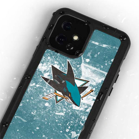 NHL San Jose Sharks Frozen iPhone 12 Mini Waterproof Case