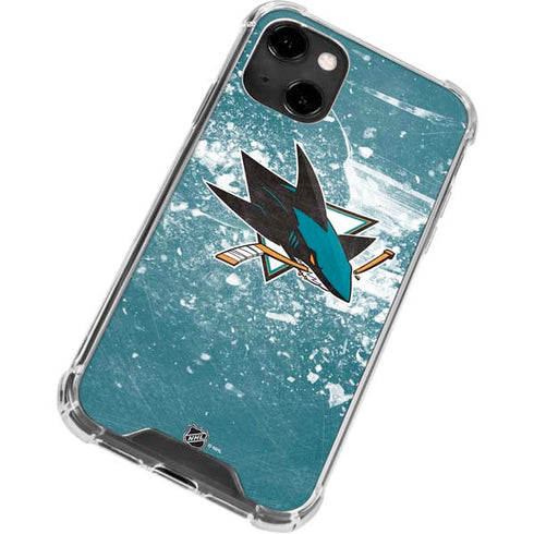 NHL San Jose Sharks Frozen iPhone 14 Clear Case