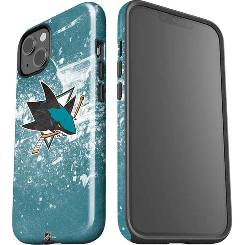 NHL San Jose Sharks Frozen iPhone 15 Plus Impact Case