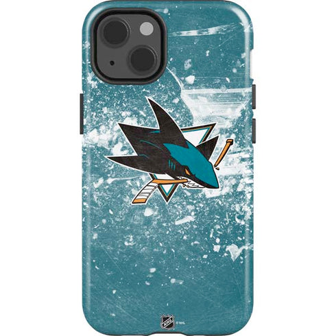 NHL San Jose Sharks Frozen iPhone 14 Impact Case