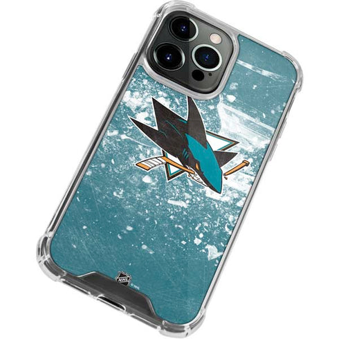 NHL San Jose Sharks Frozen iPhone 15 Pro Clear Case