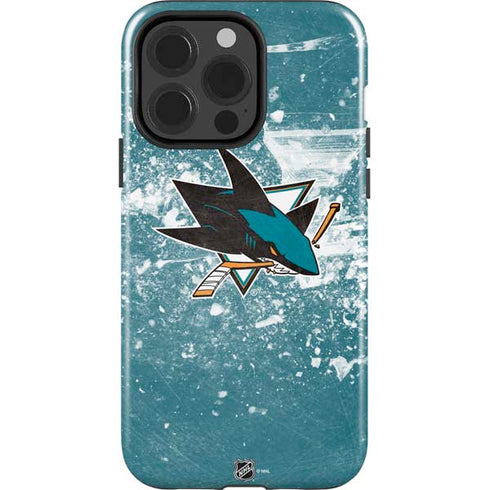 NHL San Jose Sharks Frozen iPhone 15 Pro Impact Case