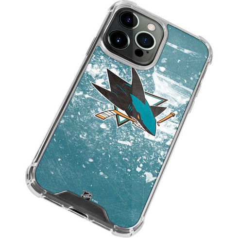 NHL San Jose Sharks Frozen iPhone 15 Pro Max Clear Case