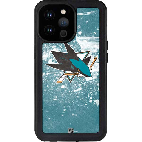 NHL San Jose Sharks Frozen iPhone 14 Pro Max Waterproof Case